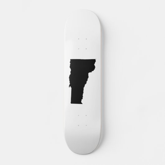 Vermont in zwart en wit persoonlijk skateboard (Voorkant)