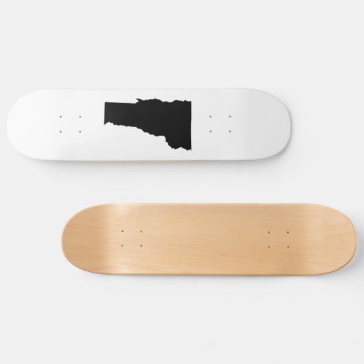 Vermont in zwart-wit persoonlijk skateboard (Horizontaal)