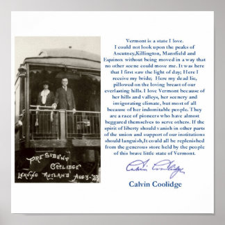 "Vermont is een staat waar ik van hou" Het omgezet Poster