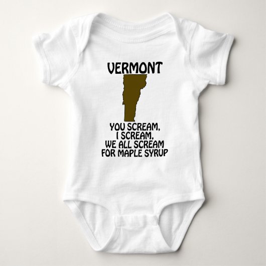 Vermont - Jij schreeuwt, ik schreeuw om esdoornsir Romper (Voorkant)