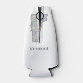 Vermont kaart flesjeskoeler (Achterkant)