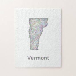 Vermont-kaart Legpuzzel