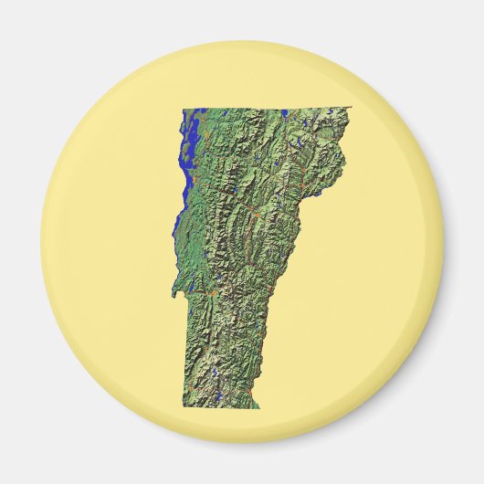 Vermont-kaartmagneet Magneet (Voorkant)