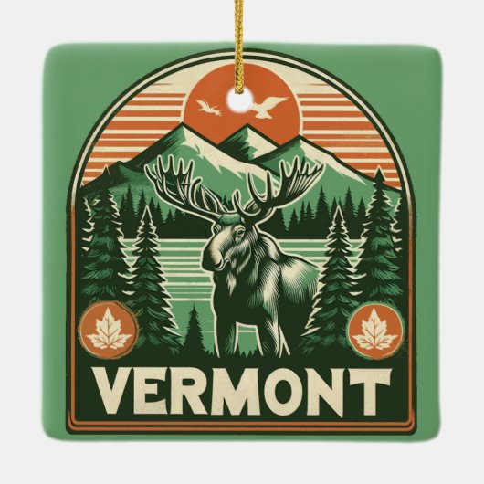 Vermont Keramisch Ornament (Achterkant)
