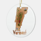 Vermont kerstboomversiering keramisch ornament (Links)