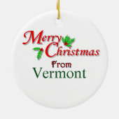 Vermont kerstboomversiering keramisch ornament (Achterkant)