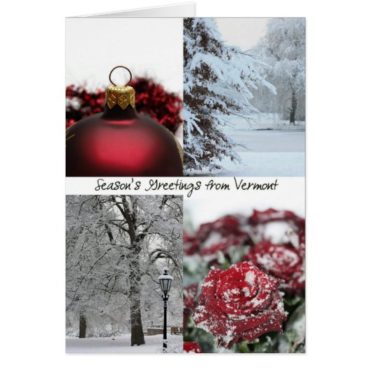 Vermont-kerstKaart, specifieke vermelding (Voorkant)