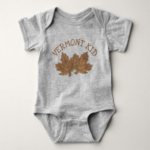 Vermont Kind Maple Leaf Leaf Leaves Sugar Snoep VT Romper