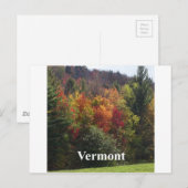 Vermont-kleur Briefkaart (Voorkant / Achterkant)