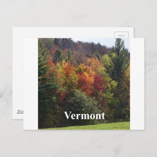 Vermont-kleur Briefkaart (Voorkant / Achterkant)