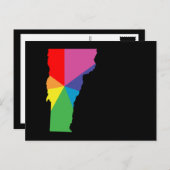 vermont-kleuruitbarsting briefkaart (Voorkant / Achterkant)