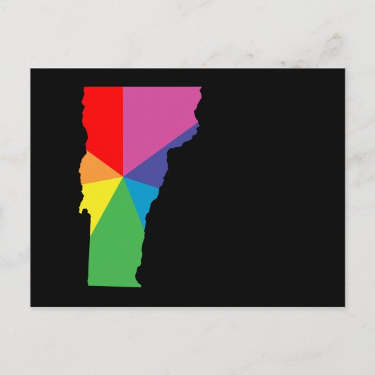 vermont-kleuruitbarsting briefkaart (Voorkant)