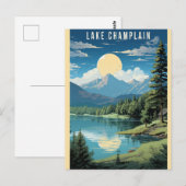 Vermont Lake Champlain Reizen Briefkaart (Voorkant / Achterkant)