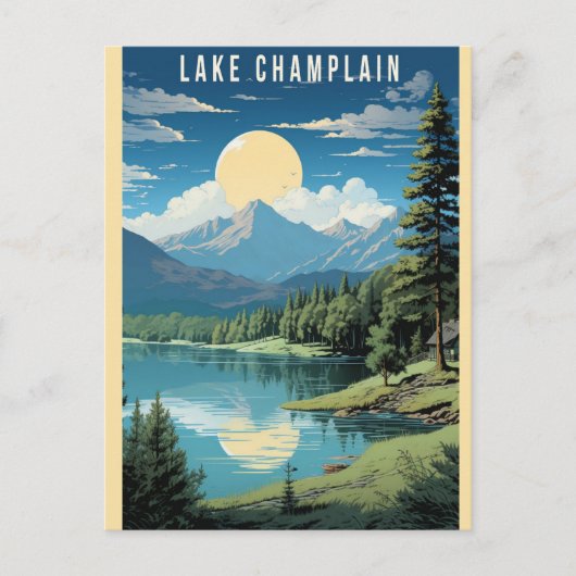 Vermont Lake Champlain Reizen Briefkaart (Voorkant)