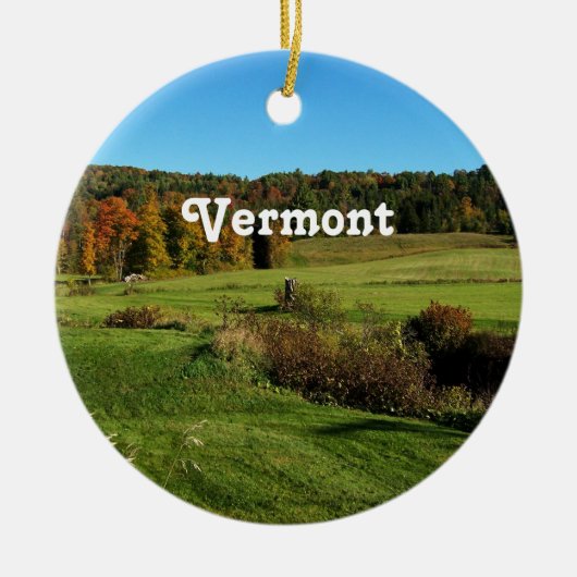 Vermont Landscape Keramisch Ornament (Voorkant)