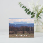 Vermont Landscape Scene Foto met Bergen Briefkaart (Staand voorkant)