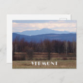 Vermont Landscape Scene Foto met Bergen Briefkaart (Voorkant / Achterkant)