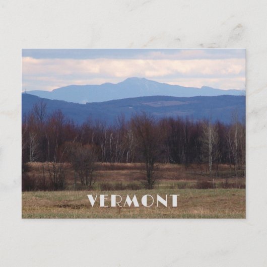 Vermont Landscape Scene Foto met Bergen Briefkaart (Voorkant)