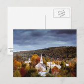 Vermont-landschap, kleuren van de herfst briefkaart (Voorkant / Achterkant)