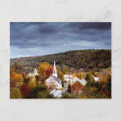 Vermont-landschap, kleuren van de herfst briefkaart (Voorkant)