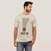 Vermont Long Trail Hiked T-Shirt (bruin Logo) (Voorkant volledig)
