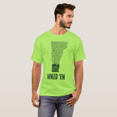 Vermont Long Trail Hiked T-Shirt (Groene Logo) (Voorkant volledig)