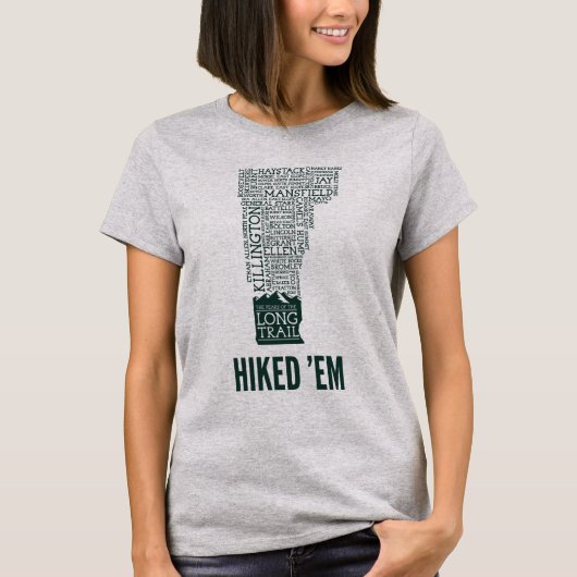 Vermont Long Trail Hiked Women's Basic T-Shirt (Voorkant)
