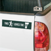 Vermont Long Trail Hiker Bumpersticker (Op Truck)