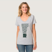 Vermont Long Trail V-Neck T-Shirt (Voorkant volledig)