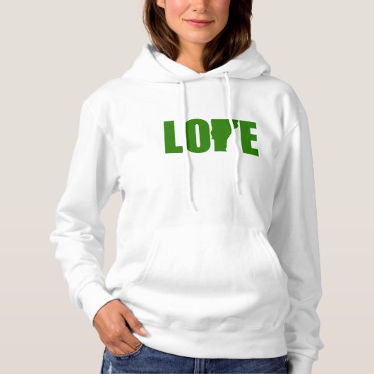 Vermont Love American Apparel Hoodie (Voorkant)