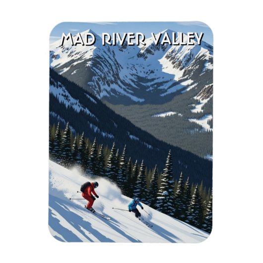 Vermont Mad River Valley Reis Magneet (Verticaal)