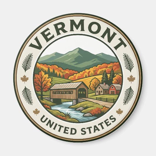 Vermont Magneet (Voorkant)
