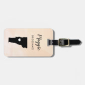 Vermont Map Bagagelabel, Wedding Party Welcome Bagagelabel (Voorkant horizontaal)