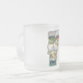 Vermont Map of Burlington Killington VT State Matglas Koffiemok (Voorkant links)