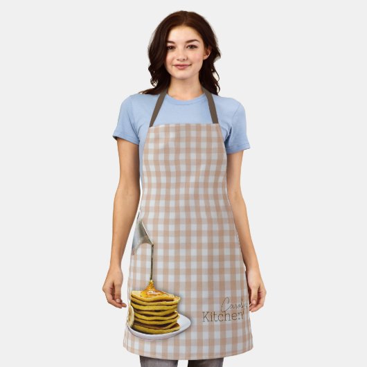 Vermont Maple Syrup Gingham Schort (Gedragen)