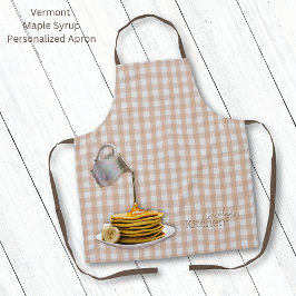Vermont Maple Syrup Gingham Schort