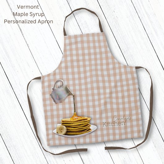 Vermont Maple Syrup Gingham Schort