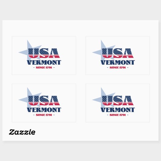 Vermont Mijn thuisstaat Sticker (Vel)
