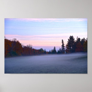 Vermont Morning Mist Poster