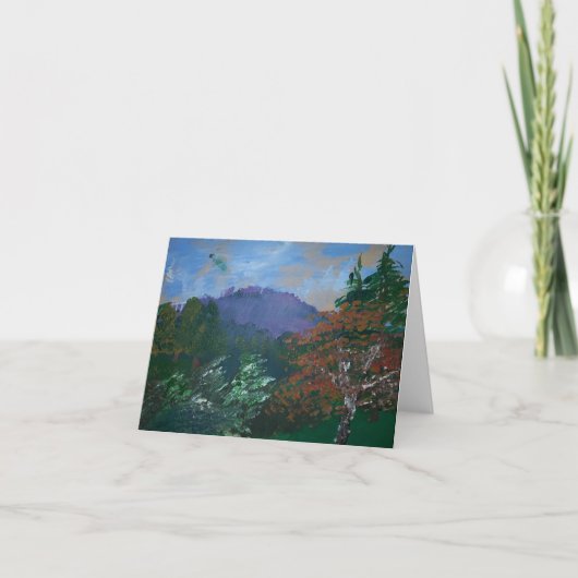 Vermont Mountain Landscape Note Card Kaart (Voorkant)