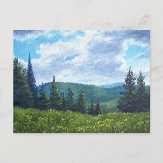 Vermont Mountain Postcard Briefkaart (Voorkant)