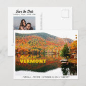 Vermont Mountain Wedding Save the Date Briefkaart (Voorkant / Achterkant)