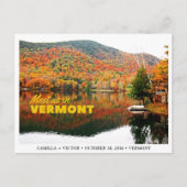 Vermont Mountain Wedding Save the Date Briefkaart (Voorkant)