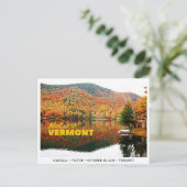 Vermont Mountain Wedding Save the Date Briefkaart (Staand voorkant)