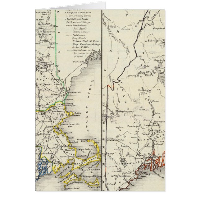 Vermont, New Hampshire, Massachusetts (Voorkant)