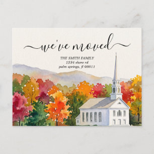 Vermont Nieuwe Adres Verhuisbericht Briefkaart