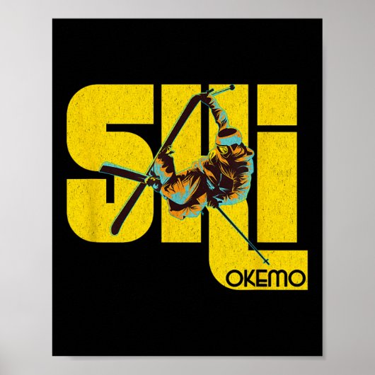 Vermont Okemo Berg Ski Poster (Voorkant)