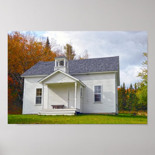 Vermont One Room Schoolhouse Poster (Voorkant)