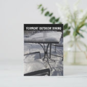 VERMONT OUTDEURWINTER DINING BRIEFKAARTEN (Staand voorkant)