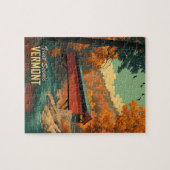  Vermont overdekte brug reizen Legpuzzel (Horizontaal)